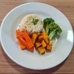 Arroz DE Couve-flor c/ Leg. e Feijão