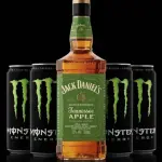 Jack daniels 1lts c/ 4 monster