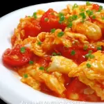 Huevo revuelto con tomate