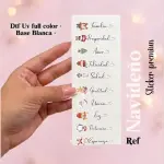 Sticker dtf uv x10 navideño