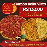 Combo Bella Vista ♥ 2 pizzas+ 1 kuat
