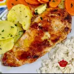 Peito de frango grelhado com arroz