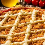 PIZZA DE FRANGO COM CREAM CHEESE