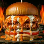 BURGER BUFFALO CHICKEN