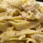 Fetuccini a la carbonara