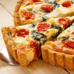 Quiche de tomate y queso