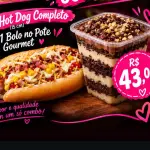 1 HOT DOG COMPLETO 15cm+1BOLO N/POTE