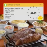 Refeição  de carne de sol