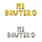 Cartel Mi Bautizo Inflable