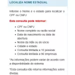 LOCALIZA NOME ESTADUAL