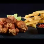 Yuca con chicharron