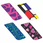 Borracha colorida estampada