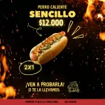 2x1 Perro Caliente Sencillo