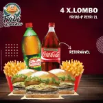 4 X.LOMBO + FRITAS + REFRI 2L