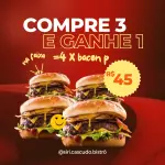 1 X bacon grátis