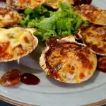 Conchitas de Abanico a la Parmesana