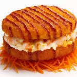 Sushi burguer salmão e camarão