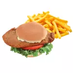 Milanesa Especial al pan con fritas