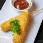 Kushiague de kani con queso crema