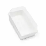 Contenedor rectangular pño blanco