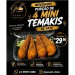 Porção 4 minis temakis