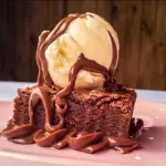 Brownie com sorvete