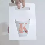 Caja mug bolsa blanca