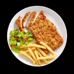 Shnitzel Con Papas A la Francesa