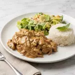Strogonoff de pollo