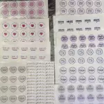 Plancha de Stickers Autoadhesivos