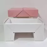 Caja Mesa cartón blanca RG285