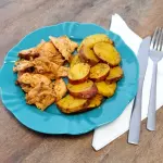 Batata Doce com Frango