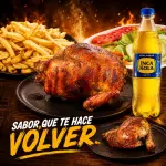 1 POLLO + 1/4 + PAPA + ENS + GASEOSA