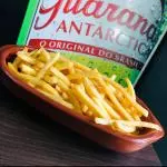 meia porção batata frita
