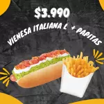 Vienesa italiana L + papitas 🌭🍟