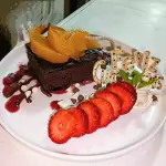 Brownie sencillo de cumpleaños