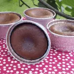 Coulant de chocolate blanco