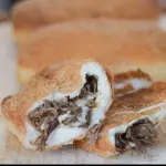 Carne do sol c/ queij ( massa frita)