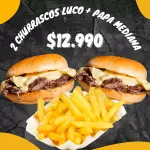 2 CHURRASCO LUCO + PAPA MEDIANAS