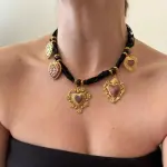 Collar multidije encaje Chapa Oro18k