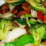 Pollo en TROZOS C/ TAUSI y verduras