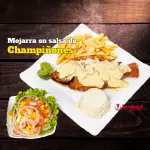 MOJARRA FRITA EN SALSA DE CHAMPIÑONES