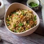 Burnt Garlic Pork Fried Rice