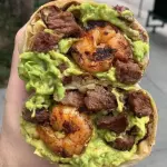 Burrito mar y tierra