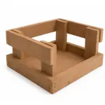 Caja corral madera pequeña oscura