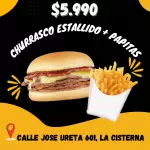 CHURRASCO ESTALLIDO + PAPAS