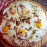 Huevo frito y panceta(6 porc)