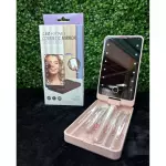 Caja de brochas + Espejo luz led