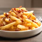 Batata Palito C/ Cheddar e Bacon