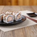 Uramaki de Salmão grelhado